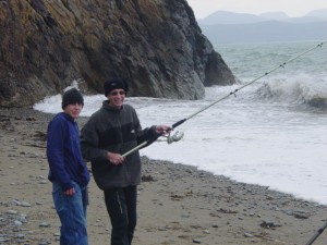 shaunbillfishing Shaun giving Bill fishing tips