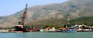 Crane in Sayiadha harbour