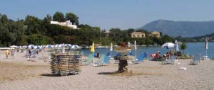 The beach near the marina