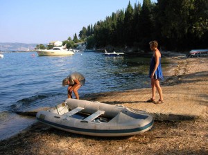 The tender at Kouloura
