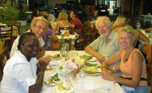 Our 'last' meal with David and Anna