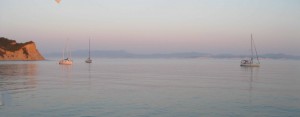Evening view of Corfu